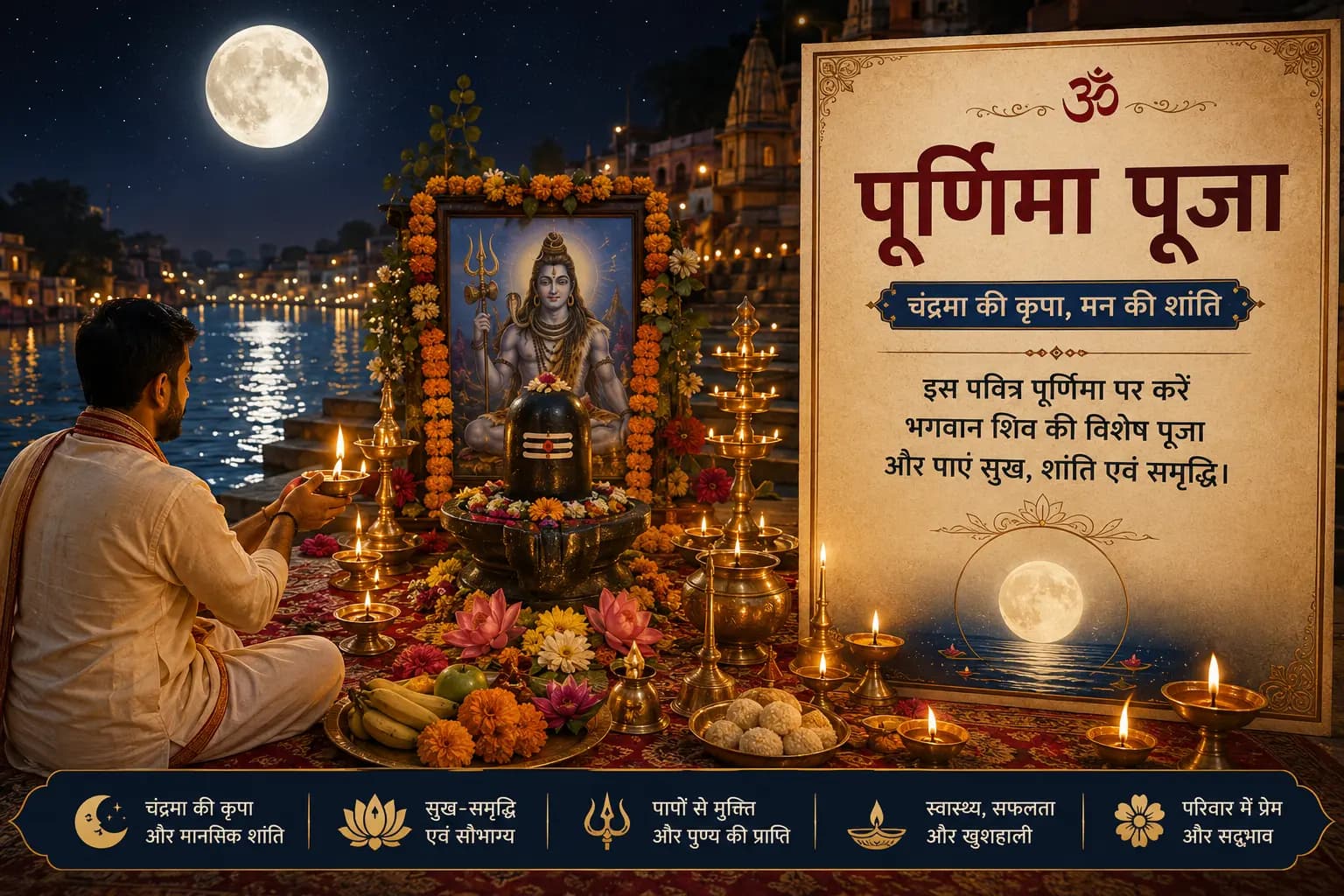 Purnima Special Puja at Mrityunjay Mahadev Temple Seva