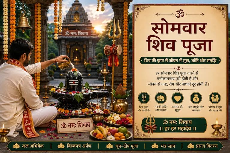 Somvar Shiv Puja at Mrityunjay Mahadev Temple Seva